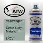 Preview: Volkswagen, Cirrus Gray Metallic, LK5V: 400ml Sprühdose, von ATW Autoteile West.